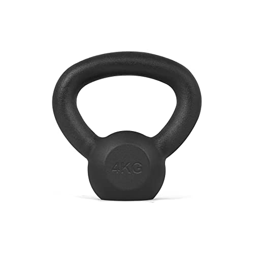 Athlyt - Kettlebell en Fonte, 4 Kg, Noir