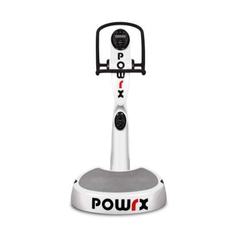 POWRX Plateforme vibrante oscillante Active Evolution 2.7 + Kit d’entraînement Offert (Blanc)