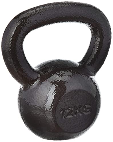 Amazon Basics Kettlebell en fonte 12 kg, Noir