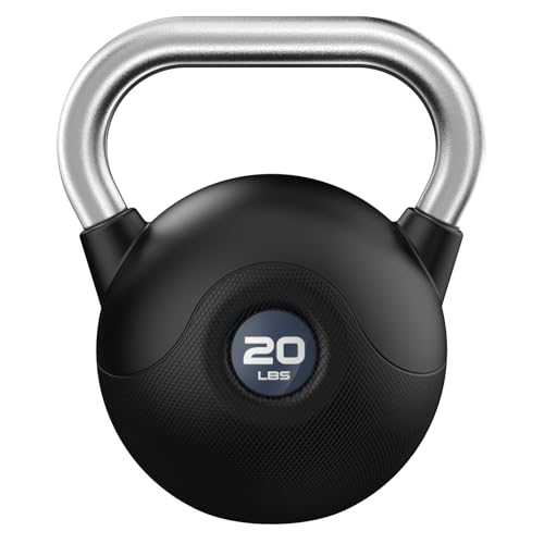 WINNOW kettlebells Haltères de musculation à poignées antidérapantes pour l'entraînement du corps entier, salle de sport à domicile (20lb Bleu)