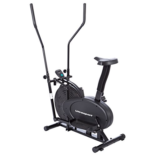 Ultrasport Vélo elliptique Basic X-Trainer 250 / pour le renforcement des jambes, des fesses, des hanches, des bras, des épaules, avec console multifonction et affichage des dépenses caloriques