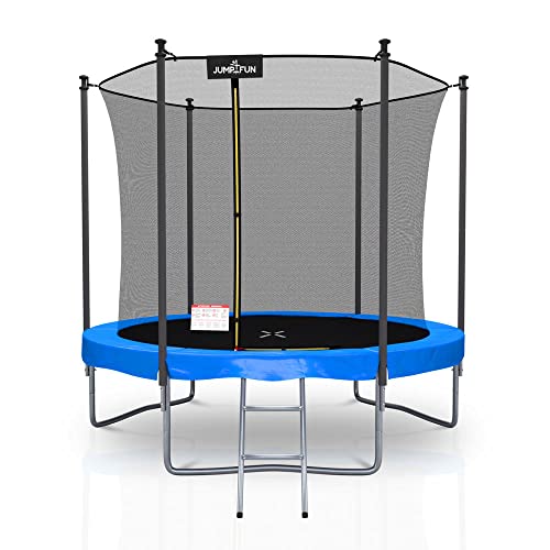 Trampoline extérieur Classique ø 244 cm- 8FT- Filet intérieur, Matelas de Protection réversible et Echelle