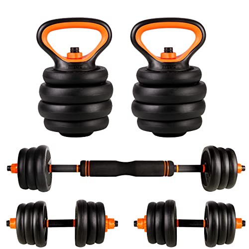 CCLIFE Haltère réglable, Haltères Musculation 20/25/30/40KG pour Adaptés au Fitness à Domicile et à la Musculation-ZERRO