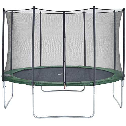 CZON Sports-trampoline exterieur enfant | Filet De Securite|Trampoline De Jardin|300 cm- Vert