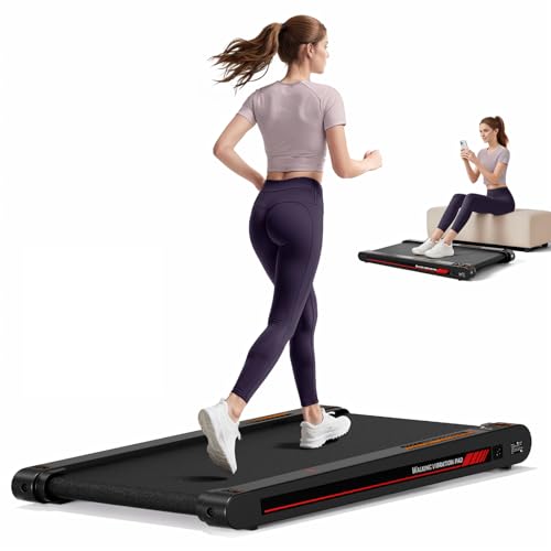 Lysole Tapis de Marche Vibrant 4 en 1 Tapis de Course avec Télécommande, Vitesse RÉGLABLE, Compatible App, Utilisable sous Bureau pour Maison & Bureau