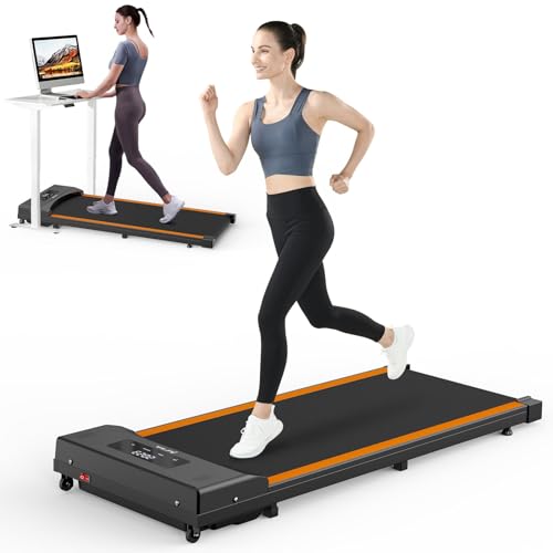 TODO Tapis de Marche, Tapis de Course, Tapis de Marche sous Le Bureau, Vitesse Réglable 1-8 KM/H, Moteur 550W avec Télécommande et écran LCD, Tapis de Course pour la Maison