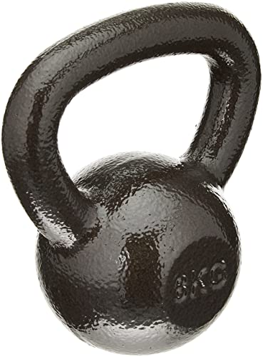 Amazon Basics Kettlebell en fonte 8 kg, noir