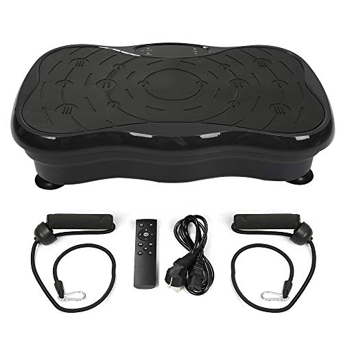 Plateforme Vibrante Oscillante pour Perte de Poids équipement Vibration Debout Corps Machine Maison avec Bluetooth Musique, 200W, Exercice à la Maison, réduction de la Graisse et de la Forme (Noir)