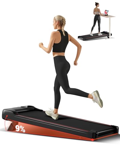 UMAY Tapis de Marche Inclinable Pente 8KM/H à Triple Amortissement,2,5 CV Walking Pad,Tapis de Course Motorise Inclinable Charge Max. 136KG