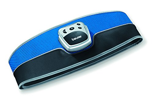 Beurer EM 36 Ceinture abdominale, Entraînement abdominal EMS, Electrostimulation musculaire pour renforcer les muscles abdominaux - Bleu