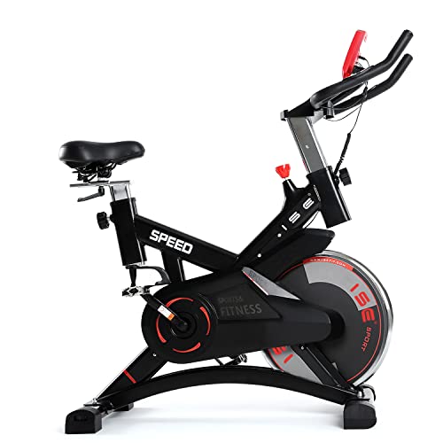 ISE Vélo d'appartement Ergomètre Cardio Vélo Biking,Petit Exercice de Fitness Indoor avec Programme et l'Ecran,Supports pour Bras,Cardiofréquencemètre, SY-7005-1