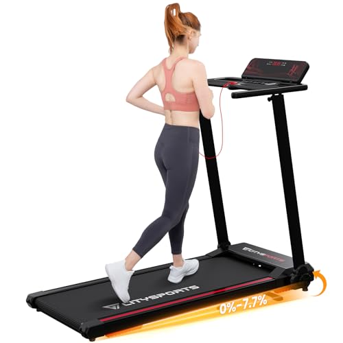 CITYSPORTS Tapis de Course,Tapis de Marche Pliable,12 km/h,Pente 7,7%