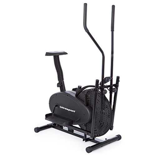 Ultrasport Vélo elliptique Basic X-Trainer 250 / pour le renforcement des jambes, des fesses, des hanches, des bras, des épaules, avec console multifonction et affichage des dépenses caloriques
