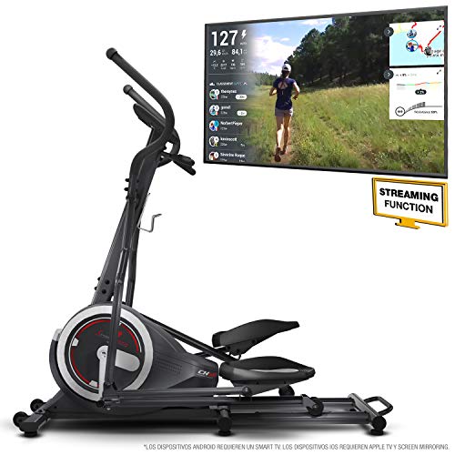 Sportstech Crosstrainer pour la Maison | entraîneur elliptique avec événements vidéo & multijoueur APP | 24 kg de Masse d'inertie | 26 programmes + HRC | Vélo elliptique d’Appartement | CX640 (Cx640)