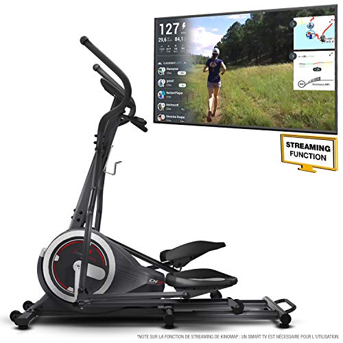 Sportstech Crosstrainer pour la Maison | entraîneur elliptique avec événements vidéo & multijoueur APP | 24 kg de Masse d'inertie | 26 programmes + HRC | Vélo elliptique d’Appartement | CX640